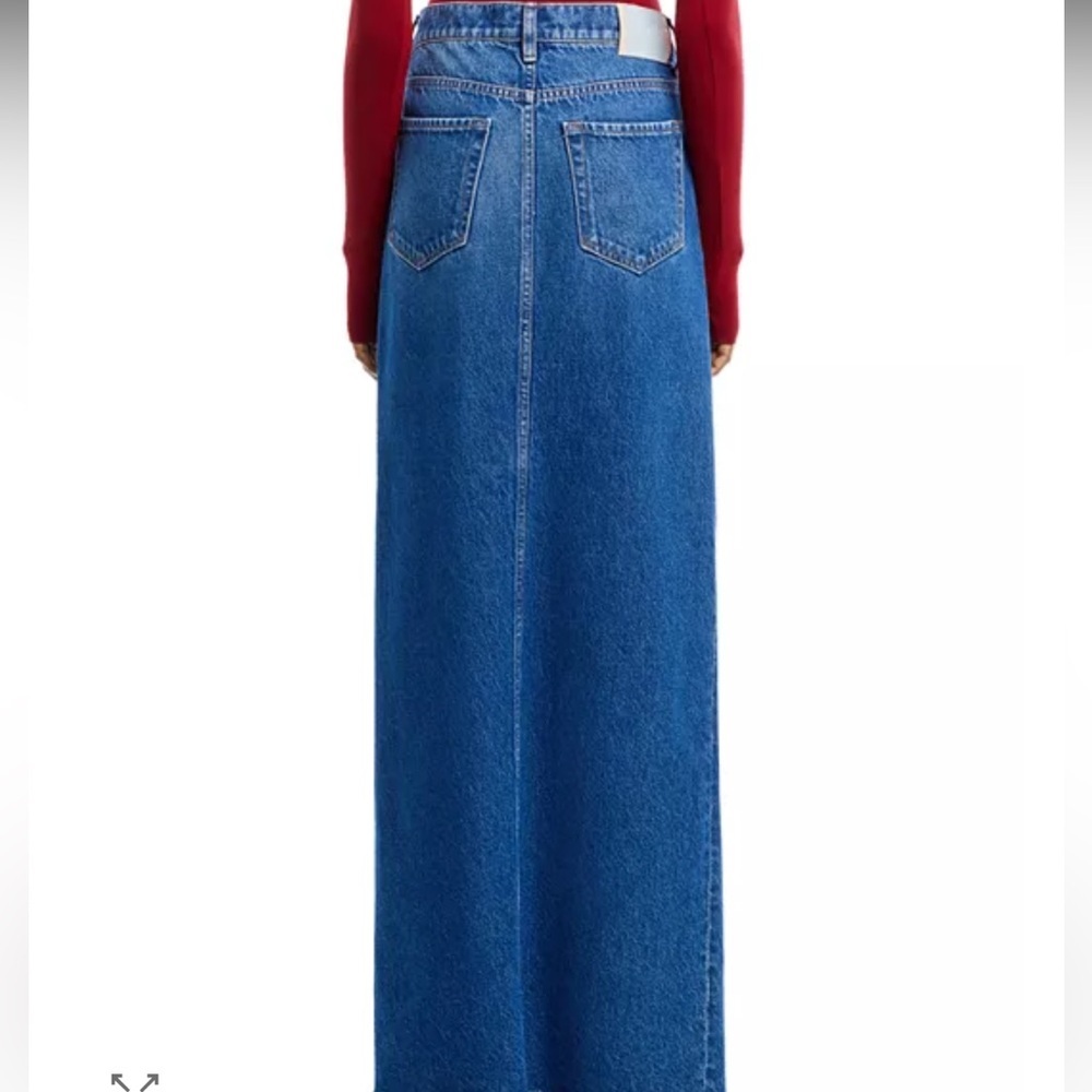 MOTHER Lickety Split Denim Maxi Skirt - Picture 3 of 7